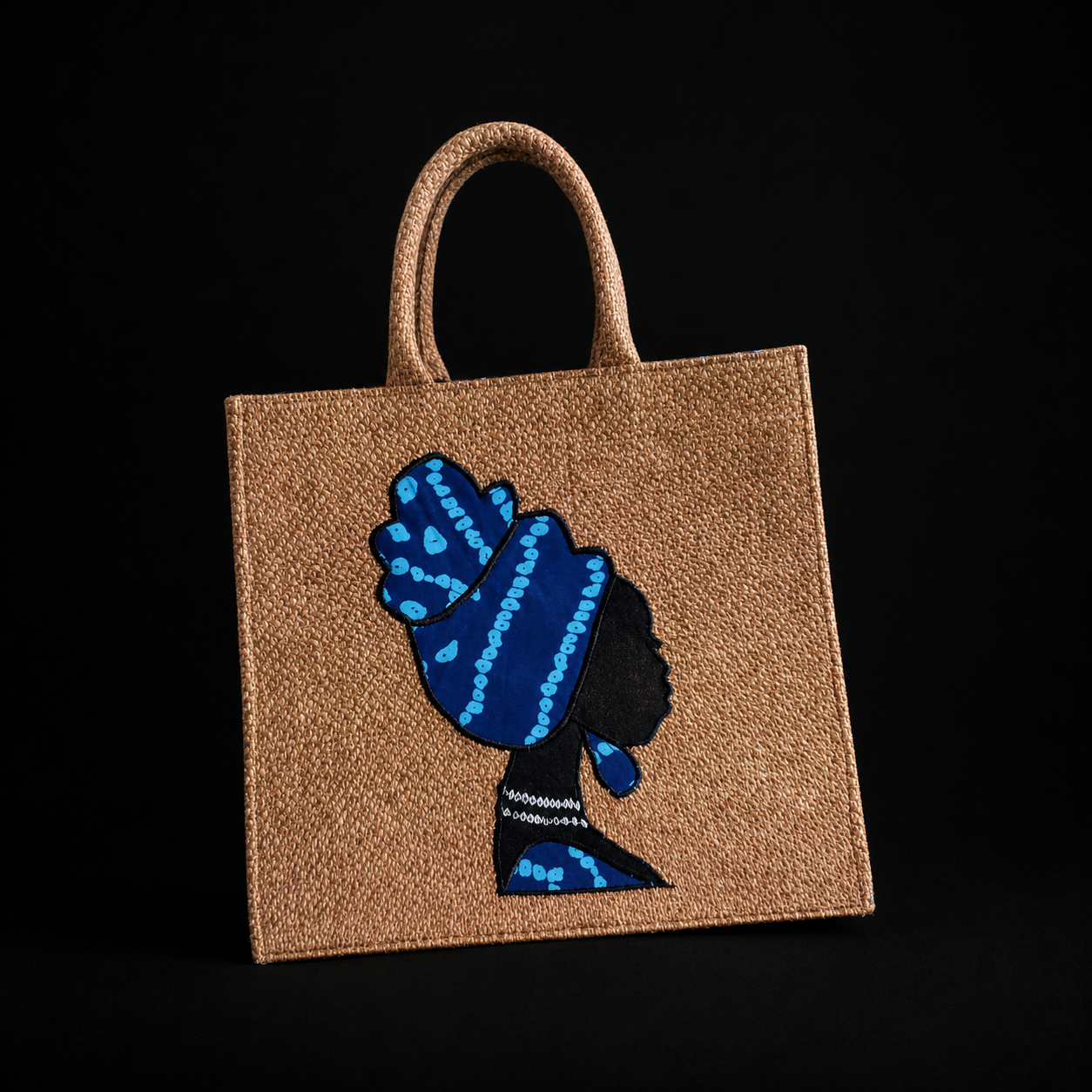 Burlap tote bag